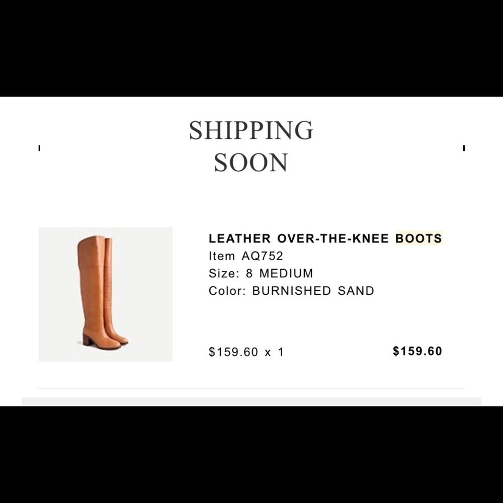 J Crew over the knee boots, worn once